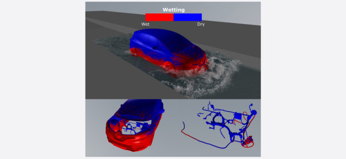 Wetting – vehicle water wading post-processing