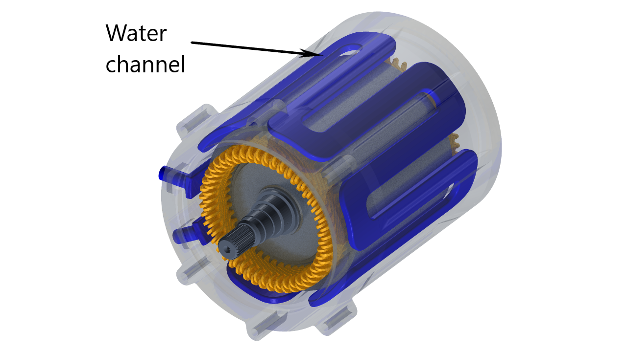 Emotor cooling with PreonLab 5.2 CFD Software PreonLab Article